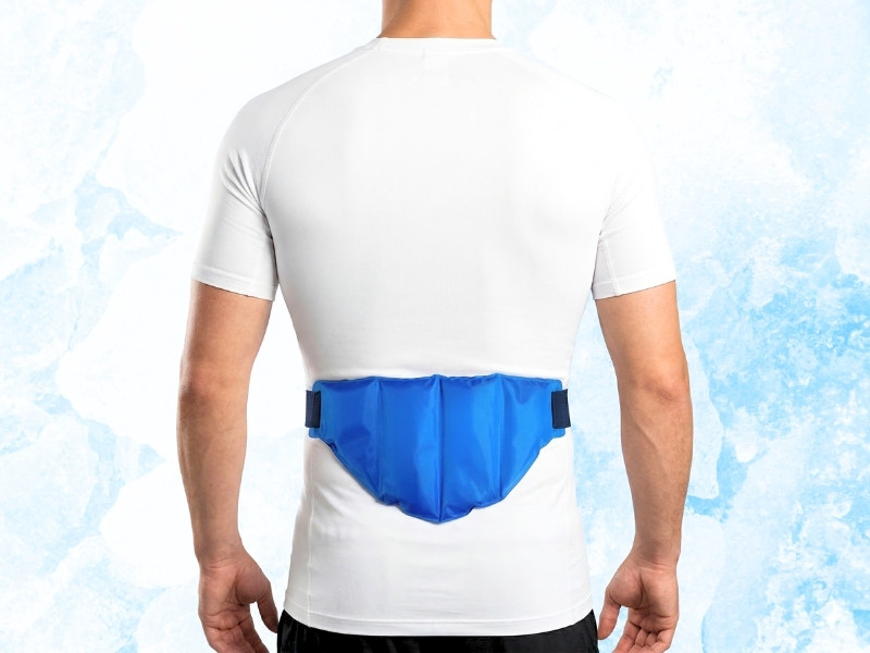 Hot and cold pack with support belt